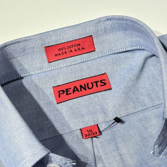 VTG NWT Peanuts Snoopy Golf Long Sleeve Button Shirt Made in USA Men 16 32/33 - Picture 8 of 13